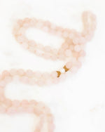 rose quartz full mala - Sage + Strand