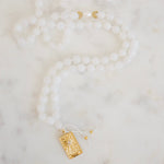 serenity white jade mala necklace - Sage + StrandNecklaces